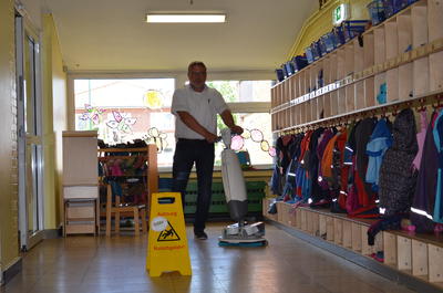 Der Chef und unser neuer i-Mop